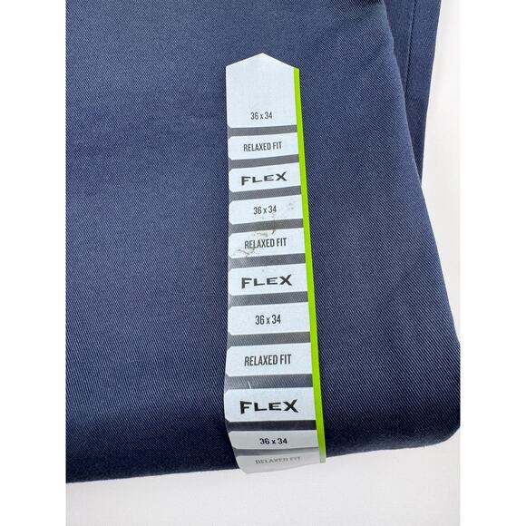 DuluthFlex Ballroom Khaki Pleated Pants – 36x34, Navy, New - Picture 4 of 10